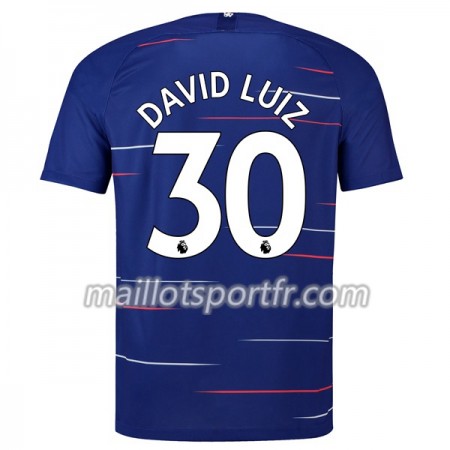 Maillot de Foot Chelsea David Luiz 30 Domicile 2018/19